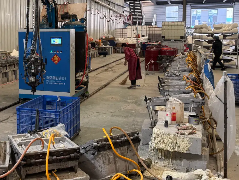 Memory Foam Factory Processing Site